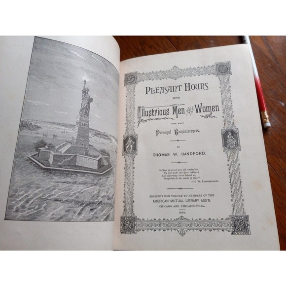 Pleasant Hours with Illustrious Men and Women Thomas W. Handford 1885, 1889 - Picture 7 of 16